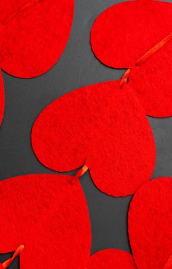 arka plan kırmızı Kalpler