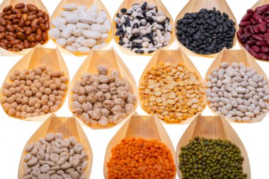 Bean Mix beyaz arka plan üzerinde izole