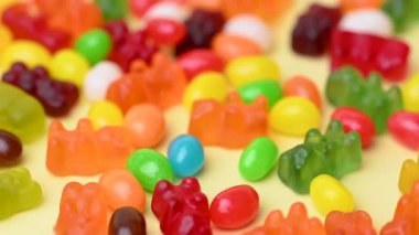 meyve jöleli şekerler videoyu kapatın