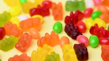 meyve jöleli şekerler videoyu kapatın