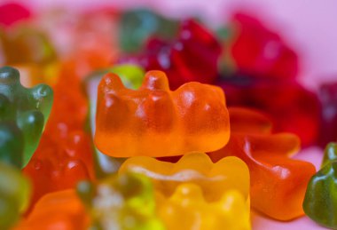 Jöleli meyve şekerlemeleri yaklaşır