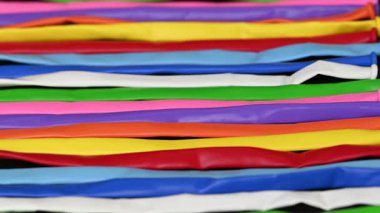 Yaratıcılık için renkli balonlar yakın çekim