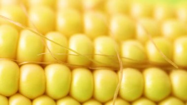 Sarı taze mısırın videosu.