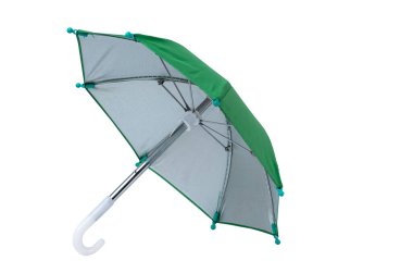 Beyaz arka plan üzerinde izole renkli şemsiye