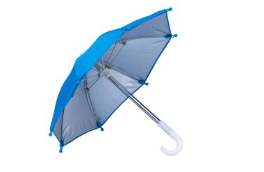 Beyaz arka plan üzerinde izole renkli şemsiye