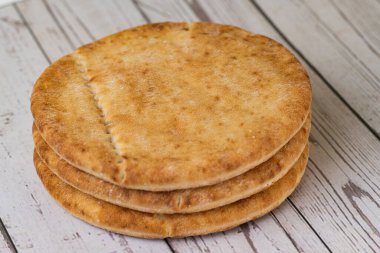 Yunan pide ekmeği. Yaklaş.