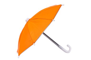 Beyaz arka plan üzerinde izole renkli şemsiye