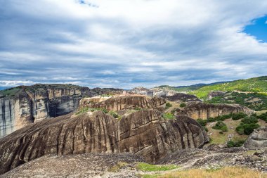 Meteora Yunanistan kayalık peyzaj