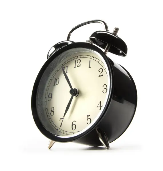 Old Fashioned Alarm Clock White Background Royalty Free Stock Images