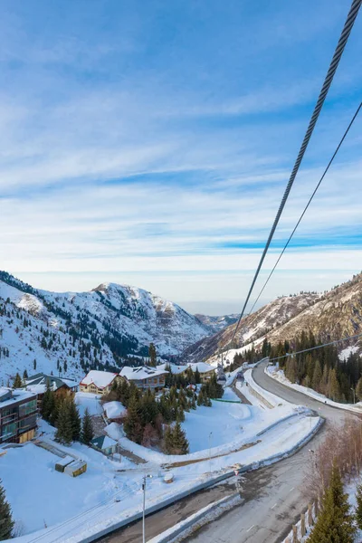 View Ski Resort Shymbulak Mountains Almaty City Kazakhstan — Stock Photo, Image