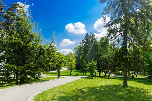 Gyönyörű Kalemegdan Park Belgrádban Szerbia — Stock Fotó