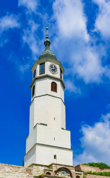 Torre Relógio Fortaleza Belgrado Verão Sérvia — Fotografia de Stock