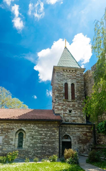 Igreja Ruzica Little Rose Church Igreja Ortodoxa Sérvia Localizada Fortaleza — Fotografia de Stock