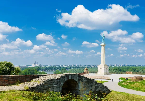 Monumento Pobednik 1927 Cidade Alta Fortaleza Belgrado Fotografias De Stock Royalty-Free