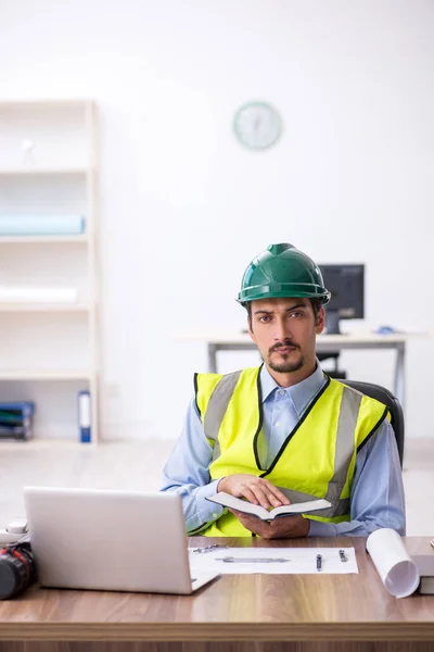 Young Architect Working Office — Stock Photo, Image