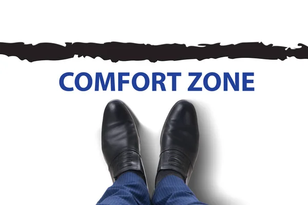 Conceito Sair Zona Conforto — Fotografia de Stock