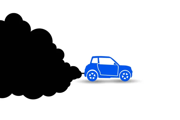 Pollution Automobile Dans Concept Écologique — Photo