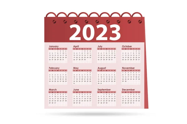 Kalender 2023 Tidplaneringskonceptet — Stockfoto