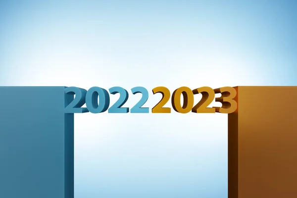 Concepto Del Nuevo Año 2022 2023 —  Fotos de Stock