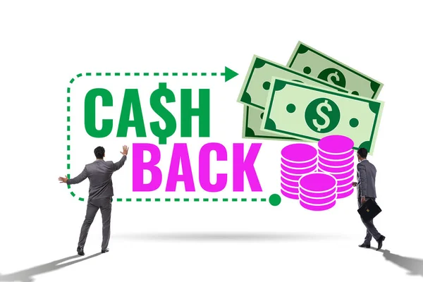 stock image Businessman in cash back concept