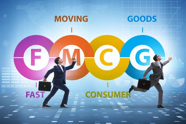 快速移动消费品的Fmcg概念 — 图库照片