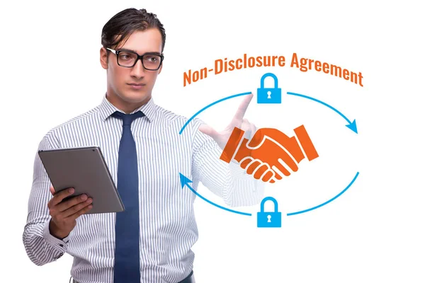Businessman Non Disclosure Agreement Concept — Stock Photo, Image