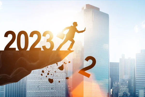 Koncepcja Przejścia Roku 2022 Rok 2023 — Zdjęcie stockowe