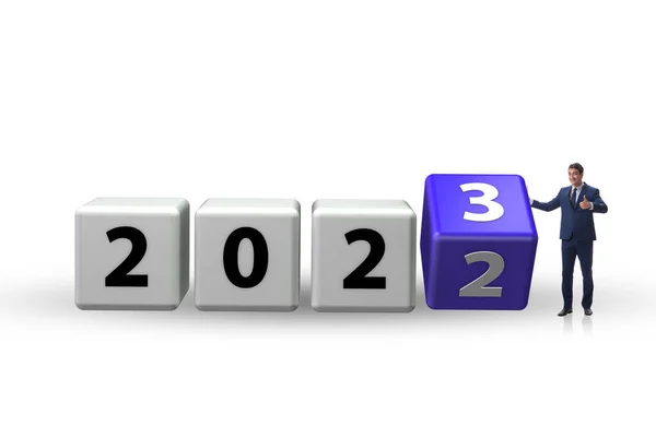Concept Van Het Jaar 2022 Tot 2023 — Stockfoto
