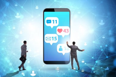 Mobil iletişim kavramında iş adamı