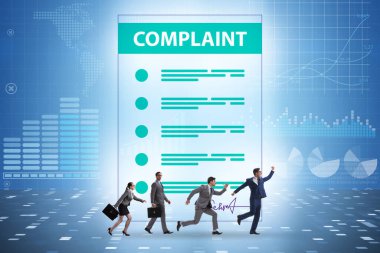 Müşteri şikayeti kavramındaki işadamları