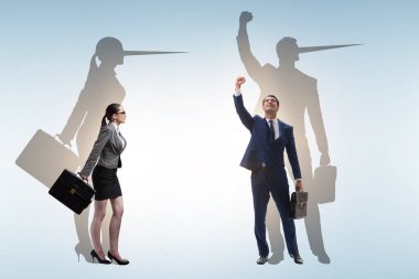 İş adamları ve burunla ilgili yalan kavramı