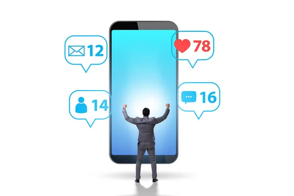 Businessman Mobile Communication Concept — Stock Photo, Image