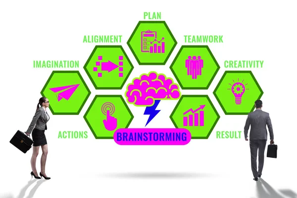 Brainstorming Konzept Als Lösungswerkzeug — Stockfoto