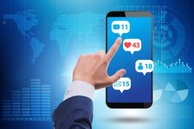 Mobil iletişim kavramında iş adamı