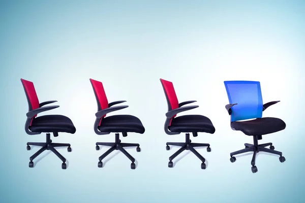 Office chairs in the promotion concept