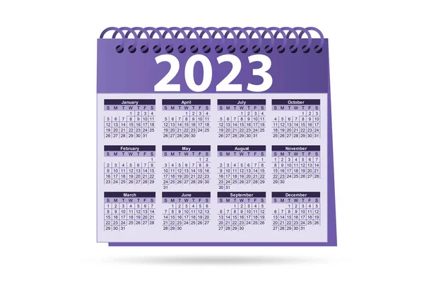 Kalender 2023 Tidplaneringskonceptet — Stockfoto