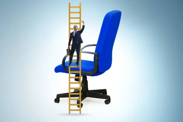 Empresário Conceito Carreira Escalando Cadeira — Fotografia de Stock