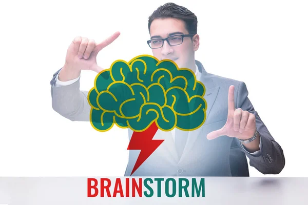 Brainstorming Konceptet Som Sätt Att Hitta Lösningar — Stockfoto