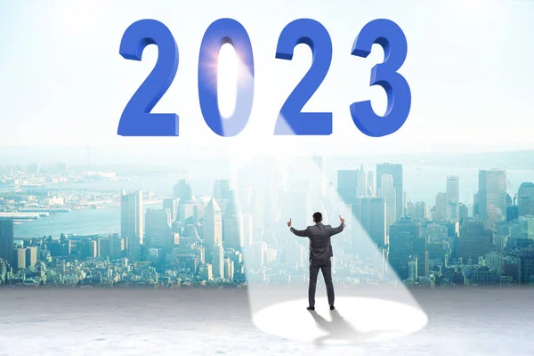Concept Van Het Jaar 2023 Schijnwerpers — Stockfoto