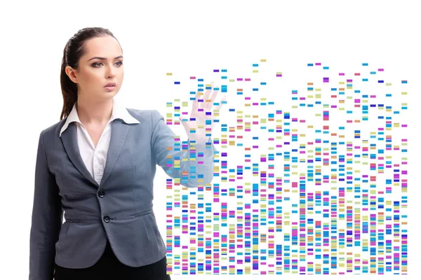 Empresaria Concepto Datos Del Genoma — Foto de Stock