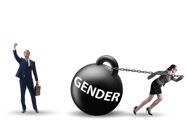 Концепція Гендерної Нерівності Кар Єрі — стокове фото
