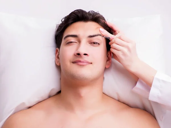 Handsome Man Spa Massage Concept — Stock Photo, Image