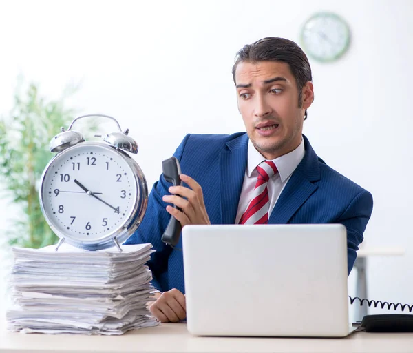 Young Male Businessman Sitting Office — Stock Photo, Image