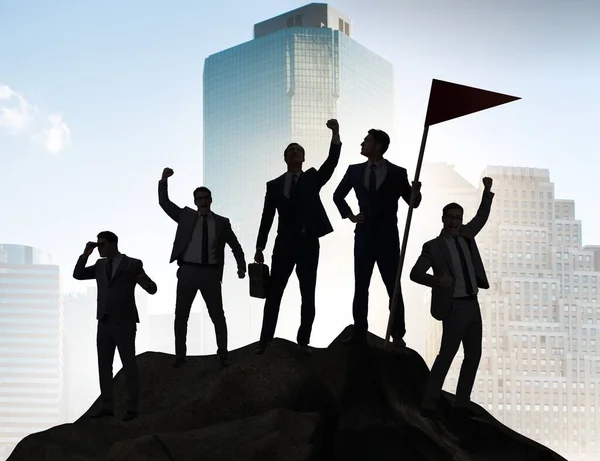 Businessmen Achievement Teamwork Concept — Stockfoto