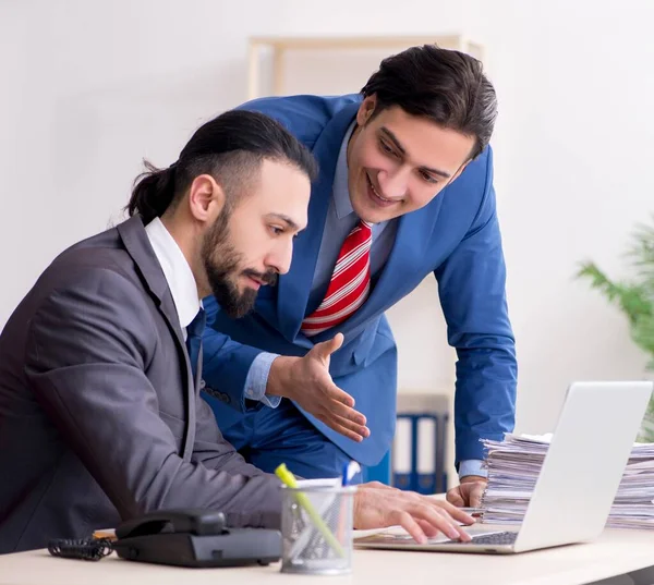 Two Male Colleagues Office — Stock Photo, Image
