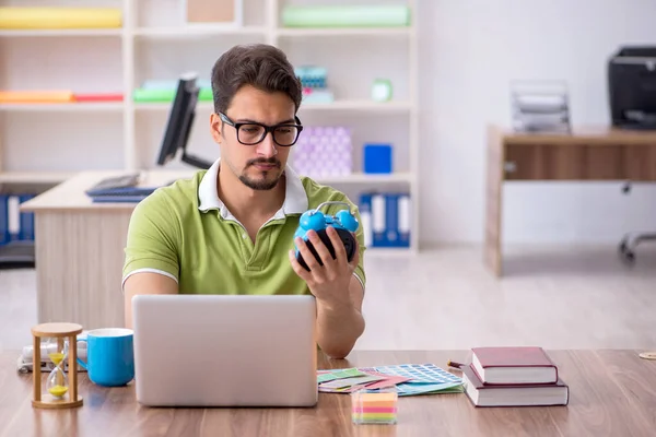 stock image Young designer working in the office