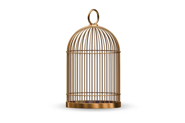 Golden Bird Cage Concept — Φωτογραφία Αρχείου