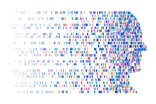 Illustration of the genome data code