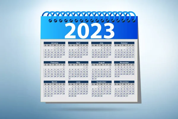 Kalender Van 2023 Het Tijdplanningsconcept — Stockfoto