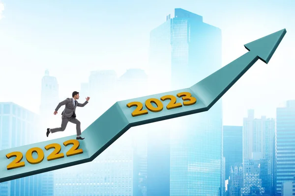 Growth Concept New Year 2023 — Stock Photo, Image